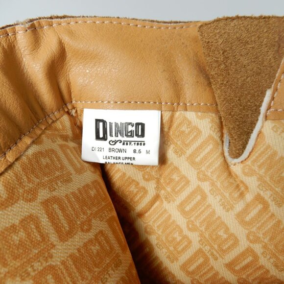 DINGO Anarchy Moto Boots Bootie Size 8.5 Brown Leather Harness Studs NEW - Picture 12 of 15